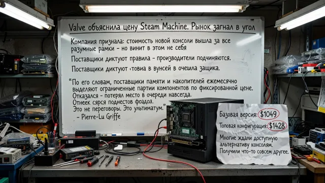 Valve объяснила цену Steam Machine. Рынок загнал в угол